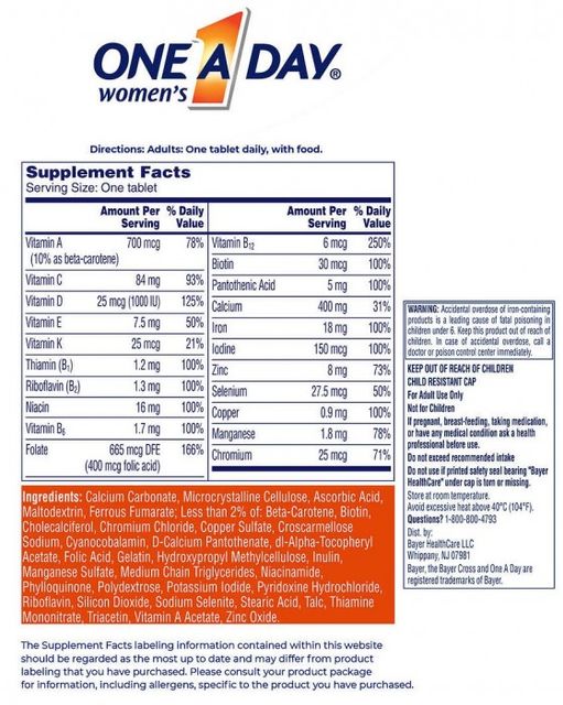 Vitamin tổng hợp One A Day Woman 300 Vi&ecirc;n mẫu 2024 2
